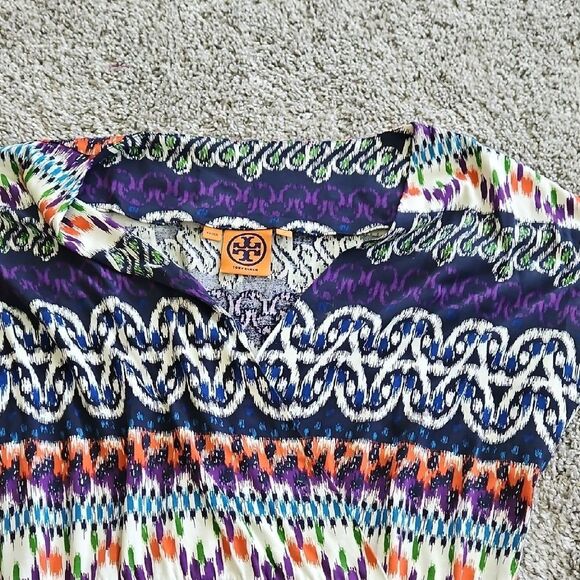 NWT Tory Burch SILK  Multicolor Patterned Dress - Picture 4 of 10